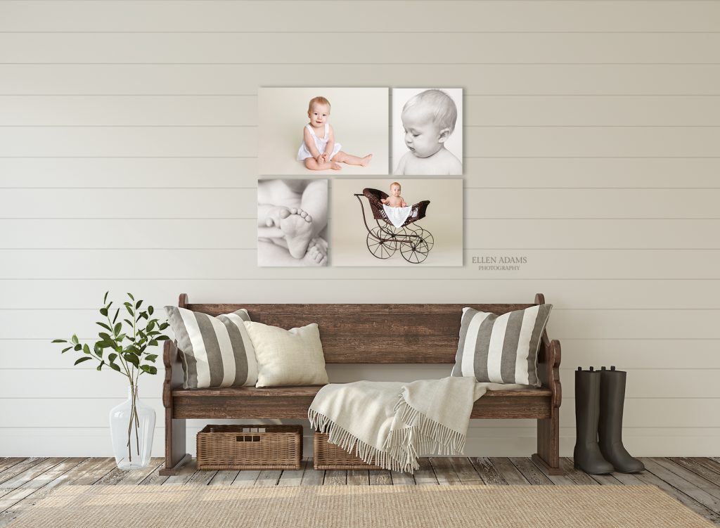 Inspiration for your 6 month baby pictures, created by Ellen Adams Photography in Huntsville, AL.
