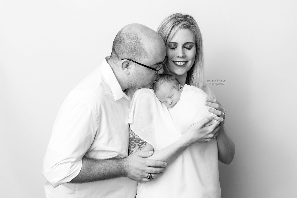 Madison, AL newborn photography by Ellen Adams Photography image of family with baby.