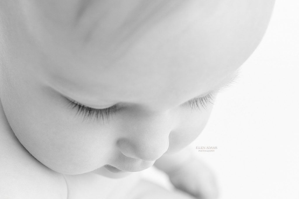 Baby eyelashes picture by Ellen Adams Photography in Huntsville AL.