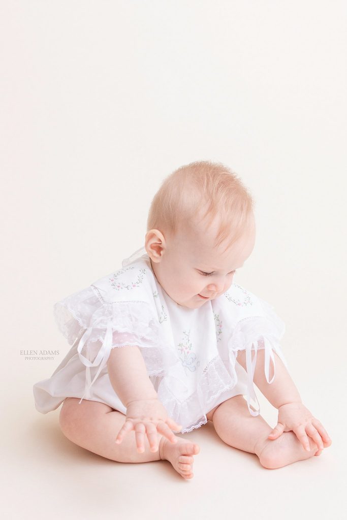Baby milestone session by Ellen Adams Photography.