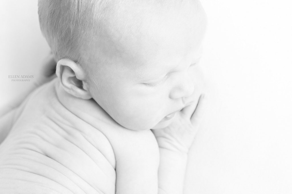 Classic newborn photographer Ellen Adams Photography in Huntsville, AL created this image of a newborn baby.
