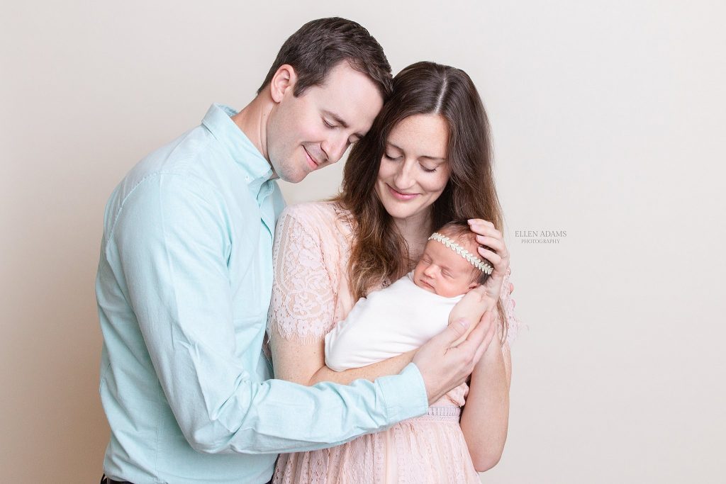 Newborn family picture by Ellen Adams Photography in Huntsville, AL.