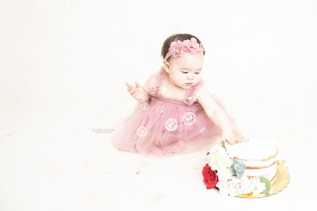 cake smash princess picture by Ellen Adams Photography